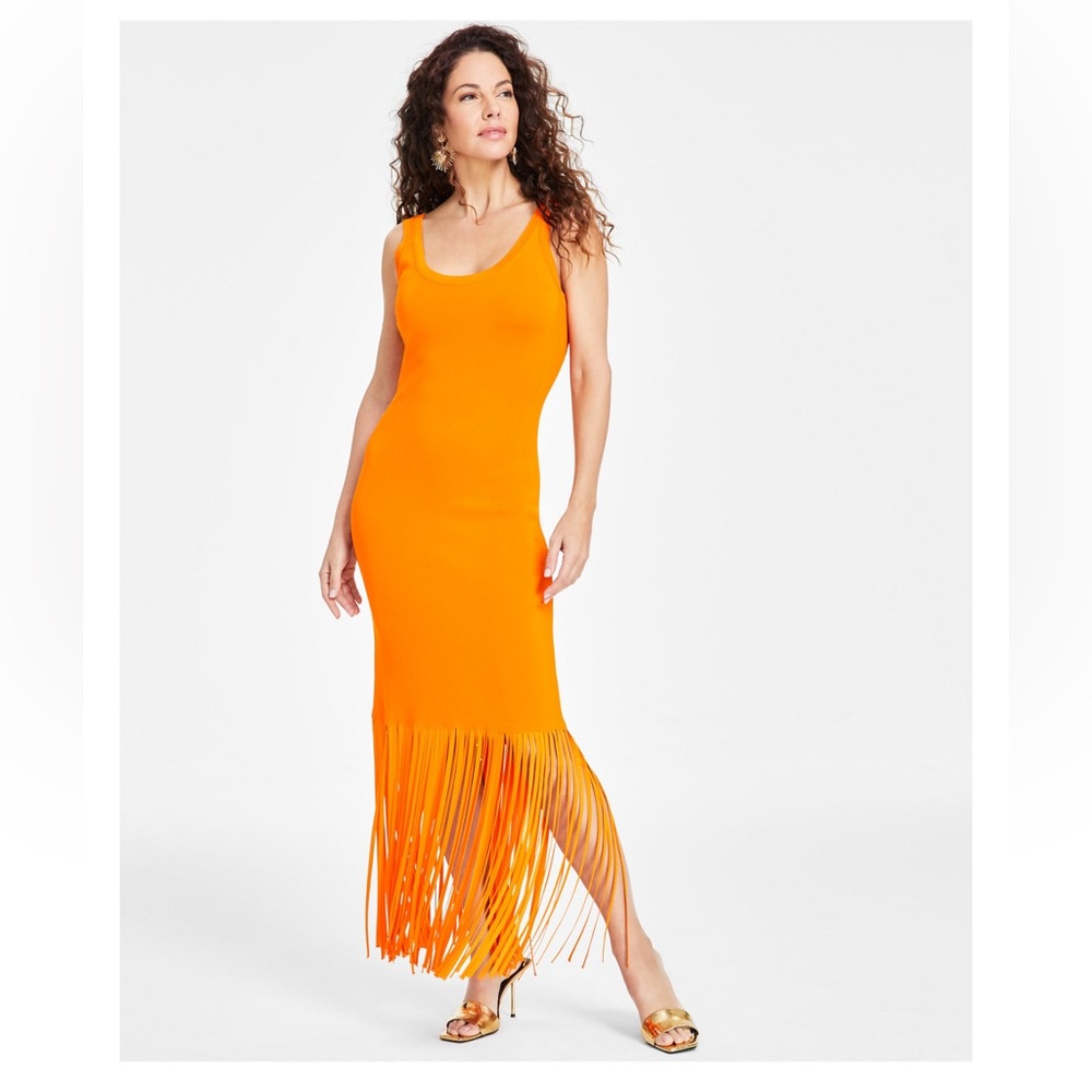 I.N.C International Concepts women’s fringe hem sweater dress